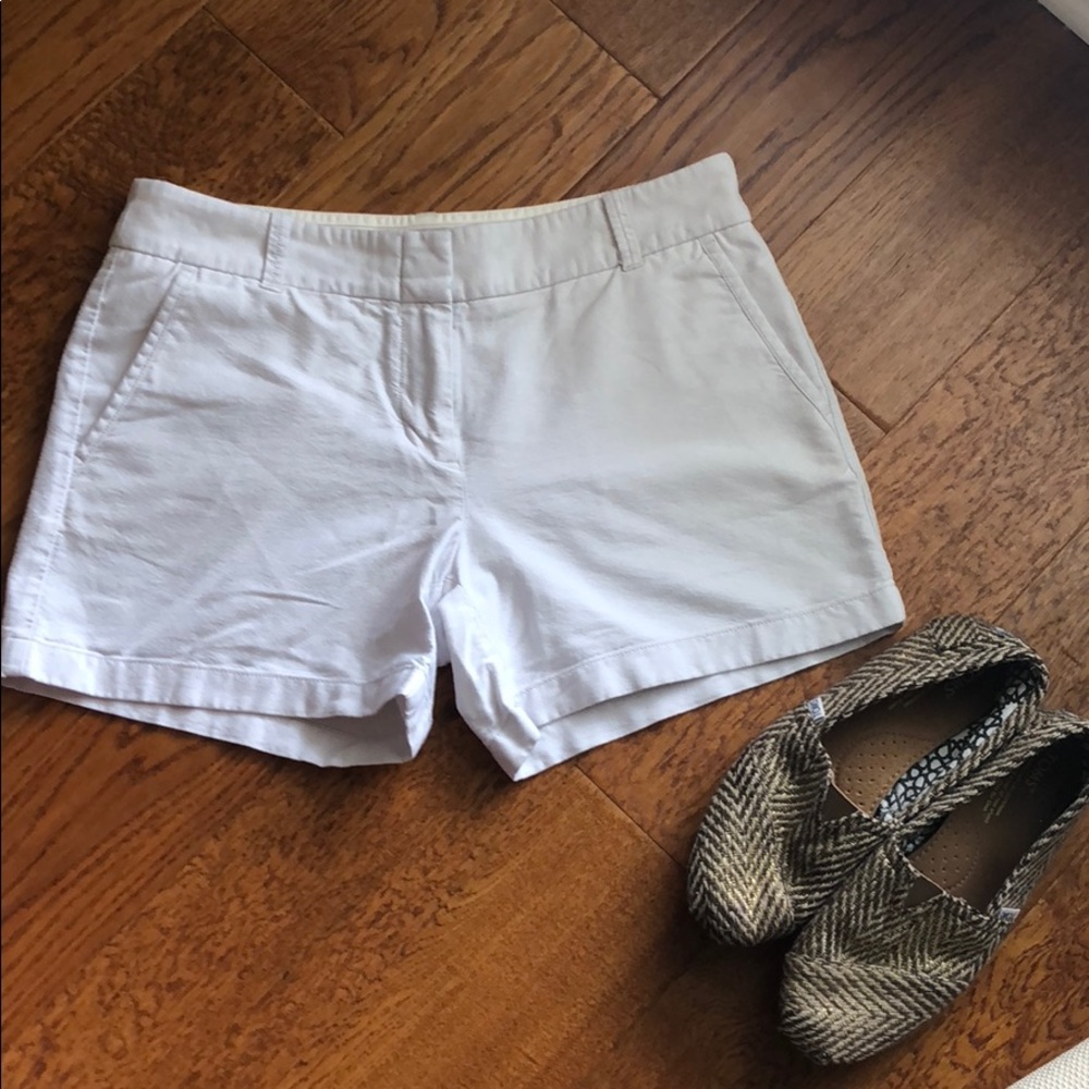 J. Crew Sz 6 Oxford Cotton Chino- 5” inseam